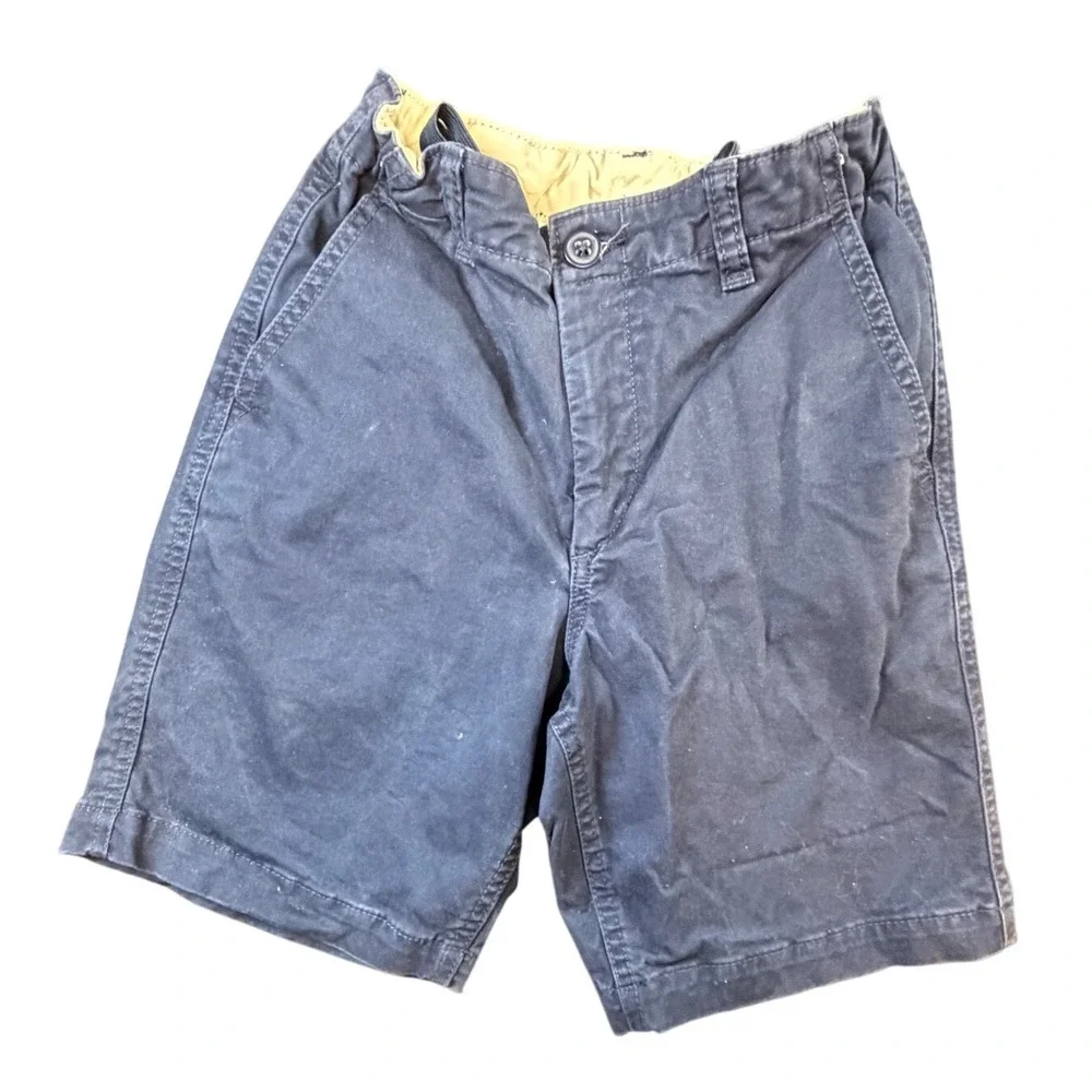 Gap Kids Boys Navy Blue Chino Shorts‎ Adjustable Waist Size 12 School Uniform J6